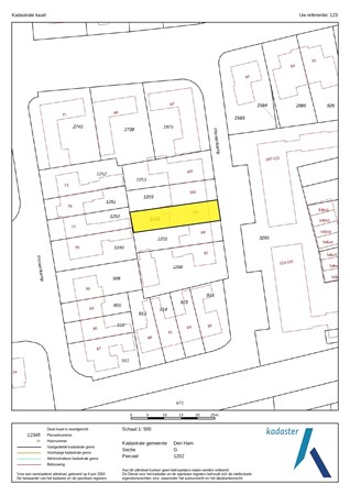 Plattegrond - Prinsenkamp 101, 7681 BD Vroomshoop - Kadastrale kaart - Den Ham G 1202_page-0001.jpg